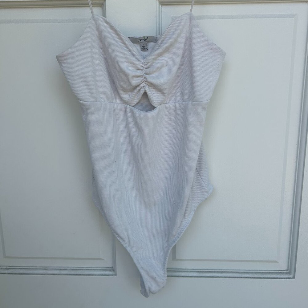 white tank top bodysuit